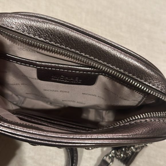 Michael Kors Ginny Studded Leather Crossbody Purse - Picture 4 of 8